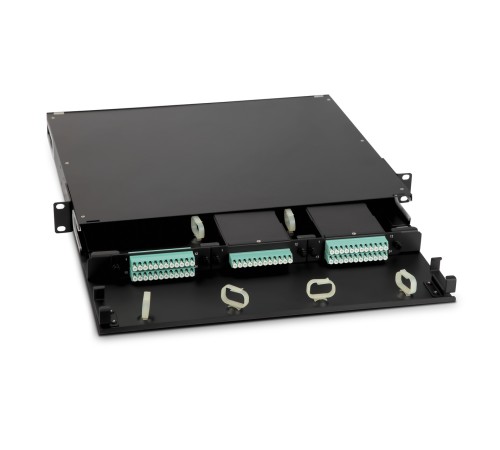 Патч-панель Hyperline FO-19BX-1U-D1-3xSLT-W120H32-EMP