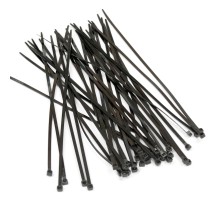 Стяжка нейлоновая черная (100 шт) Hyperline GT-300IBC