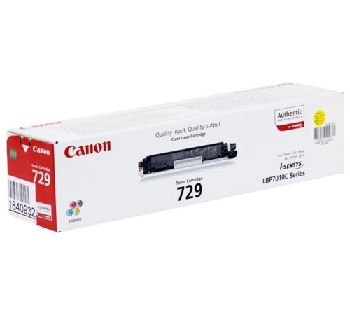 Картридж Canon 729 Yellow 4367B002