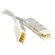 Патч-корд 110 тип-110 тип 2 пары Cat.5 LSZH м серый Hyperline PC-110-110-2P-C5-2M-LSZH-GY