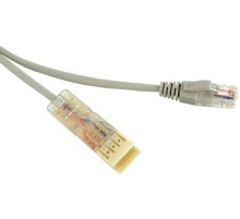 Патч-корд 110 тип-RJ45 2 пары Ethernet LSZH 1 м серый Hyperline PC-110-RJ45-2P-CX-1M-LSZH-GY