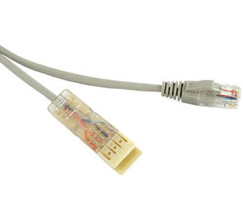 Патч-корд 110 тип-RJ45 2 пары Ethernet LSZH 1 м серый Hyperline PC-110-RJ45-2P-CX-1M-LSZH-GY Патч-корд 110 тип-RJ45 2 пары Ethernet LSZH 1 м серый Hyperline PC-110-RJ45-2P-CX-1M-LSZH-GY