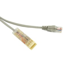 Патч-корд 110 тип-RJ45 2 пары Ethernet LSZH м серый Hyperline PC-110-RJ45-2P-CX-2M-LSZH-GY