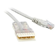 Патч-корд 110 тип - RJ-45 4 пары Cat.5e LSZH 2 м серый Hyperline PC-110-RJ45-4P-C5e-2M-LSZH-GY