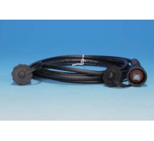 Промышленный патч-корд F/UTP экранированный IP67 Cat.6 с защитными крышками 10 м черный Hyperline PC-IE-LPM-STP-RJ45-RJ45-C6-10M-BK