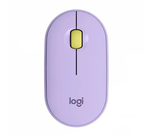 Мышь Logitech Pebble M350 Wireless Mouse - LAVENDER LEMONADE 910-006752