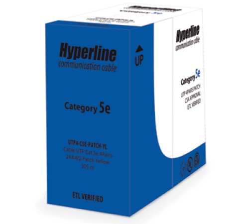 Кабель витая пара Hyperline UUTP4-C5E-P24-IN-LSZH-BK-305