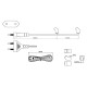 Кабель питания Hyperline KL-FCRD-2F-EU-1.8-BK