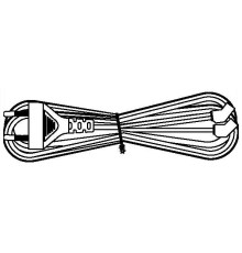 Кабель питания Hyperline KL-FCRD-2F-EU-1.8-BK
