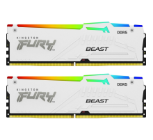 Оперативная память 32Gb DDR5 5200MHz Kingston Fury Beast White RGB KF552C40BWAK2-32