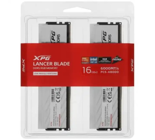 Оперативная память Adata XPG Lancer Blade Gaming AX5U6000C3016G-DTLABRWH