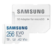Карта памяти 256Gb MicroSD Samsung EVO Plus + SD адаптер MB-MC256SA