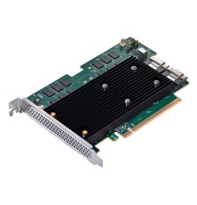 RAID-контроллер Broadcom MegaRAID 9670W-16i SGL (05-50113-00) , PCIe 4.0 x16, LP, 24G SAS/SATA/NVMe, RAID 0,1,5,6,10,50,60, 16port(2x8 SFF-8654), 8GB Cache, SAS4116W ROC, RTL (id 26292)