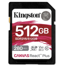 Карта памяти 512Gb SD Kingston Canvas React Plus SDR2V6/512GB
