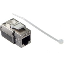 Модуль Keystone экранированный RJ45 cat.6А 90° 110 тип под инструмент KE металлик Netko Expert CKC KJ32-C6A-FS (53968)