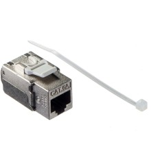 Модуль Keystone экранированный RJ45 cat.6А 90° 110 тип под инструмент KE металлик Netko Expert CKC KJ32-C6A-FS (53968)