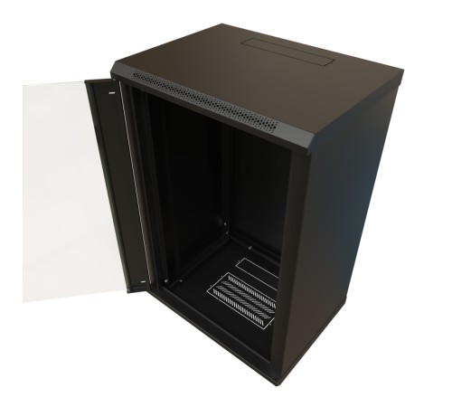 Шкаф 19-дюймовый WRLine WR-TW-1866-GP-RAL9004 Шкаф 19-дюймовый WRLine WR-TW-1866-GP-RAL9004