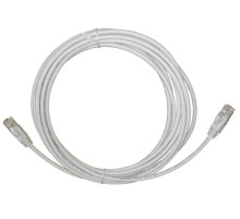 Патч-корд UTP4 cat.5e 5.0м литой коннектор серый LSZH Netko Expert CKC NUTPBC.5e-5m-2-lszh (58660)