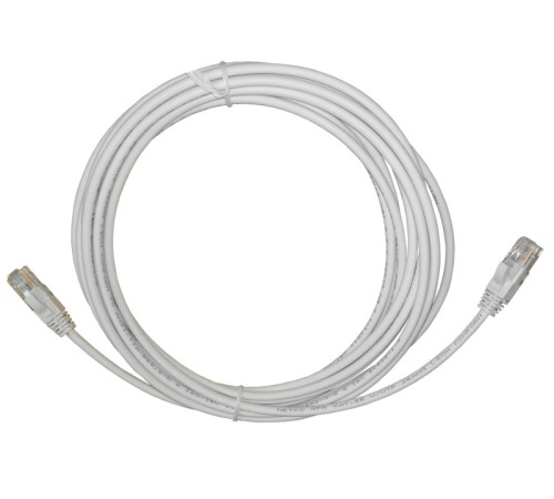 Патч-корд UTP4 cat.5e 5.0м литой коннектор серый LSZH Netko Expert CKC NUTPBC.5e-5m-2-lszh (58660)