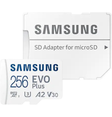 Карта памяти 256Gb MicroSD Samsung EVO Plus + SD адаптер MB-MC256KA