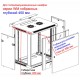 Шкаф настенный 06 WM 6406.900 БЕЗ ДВЕРИ (600х450х368) серый собранный Netko w/o door (53016)