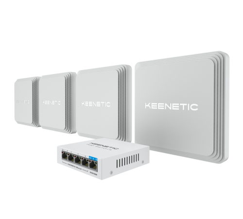Комплект Keenetic Orbiter Pro + Switch Kit KN-KIT-012