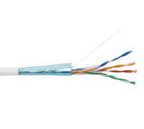 Кабель витая пара Hyperline FUTP4-C5E-S24-IN-PVC-WH-305