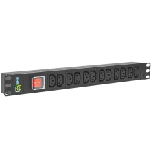 Блок розеток серии SNR SNR-PDU базовый на 12xC13 без шнура питания с вилкой C14 10A SNR-PDU-12A-C14-0-MS10L1