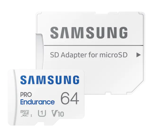 Карта памяти 64Gb MicroSD Samsung PRO Endurance + SD адаптер MB-MJ64KA