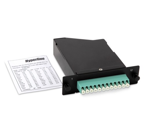 Волоконно-оптическая кассета Hyperline FO-CSS-W120H32-503-1MTPM-12LC-AQ