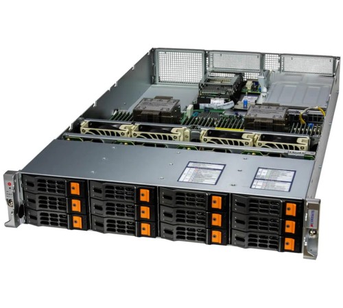 Сервер Supermicro SuperServer 2U 621H-TN12R 2x6530/ 4x64Gb/ 1xPM9A3 960GB NVMe/ 2x10GbE 2x10GbSFP+/ 12 NVME cable kit / 6th config (id 31175)