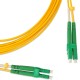 Патч-корд волоконно-оптический (шнур) Hyperline FC-D2-9-LC/AR-LC/AR-H-5M-LSZH-YL