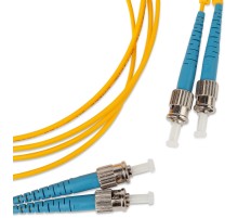 Патч-корд волоконно-оптический (шнур) Hyperline FC-D2-9-ST/UR-ST/UR-H-50M-LSZH-YL