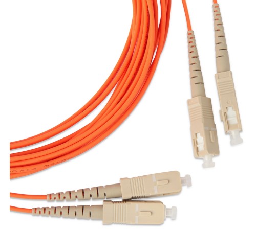 Патч-корд волоконно-оптический (шнур) Hyperline FC-D2-50-SC/PR-SC/PR-H-15M-LSZH-OR