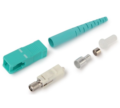 Клеевой коннектор SC/UPC MM (для многомодового кабеля) simplex 10G 2.0мм Hyperline FK-STD-SC/SA-MM-UPC-AQ-S2-AQ