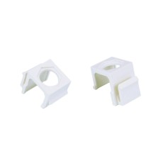 Вставка формата Keystone Jack для коаксиальных разъемов ROHS белая Hyperline KJ1-COAX-WH