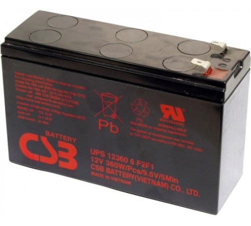 Аккумулятор CSB 12V 7.5 Ач (UPS123606)