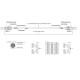 Патч-корд волоконно-оптический (шнур) Hyperline FHD-MC3-503-MPOM12/PS-MPOM12/PS-A-15M-LSZH-AQ