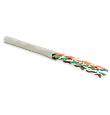 Кабель витая пара Hyperline UUTP4-C6-P24-NCR-IN-LSZH-GY-100