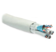 Кабель витая пара Hyperline FUTP16W-C5-S24-IN-LSZH-GY