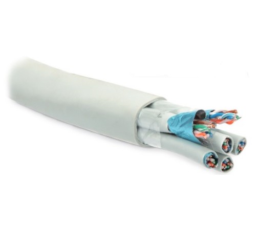 Кабель витая пара Hyperline FUTP24W-C5-S24-IN-LSZH-GY