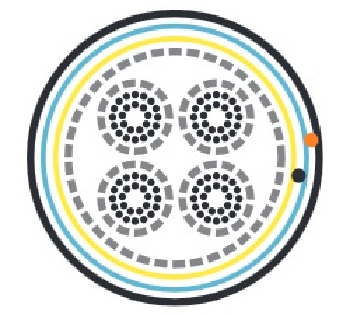 Кабель витая пара Hyperline FUTP100-C3-S24-IN-LSZH-GY