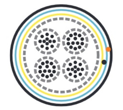 Кабель витая пара Hyperline FUTP50-C3-S24-IN-LSZH-GY