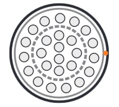 Кабель витая пара Hyperline UUTP25-C3-S24-IN-LSZH-GY