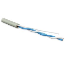 Кабель витая пара Hyperline UUTP1-C5-S24-IN-PVC-GY-500