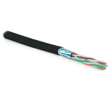 Кабель витая пара Hyperline UFTP4-C6-S23-OUT-LSZH-BK-500