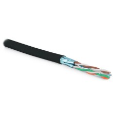 Кабель витая пара Hyperline UFTP4-C6-S23-OUT-LSZH-BK-500
