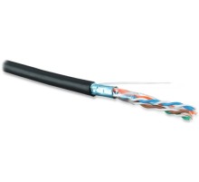 Кабель витая пара Hyperline FUTP4-C5E-S24-OUT-LSZH-BK-500