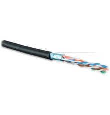 Кабель витая пара Hyperline FUTP4-C5E-S24-OUT-LSZH-BK-500
