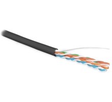 Кабель витая пара Hyperline UUTP4-C5E-S24-OUT-LSZH-BK-500